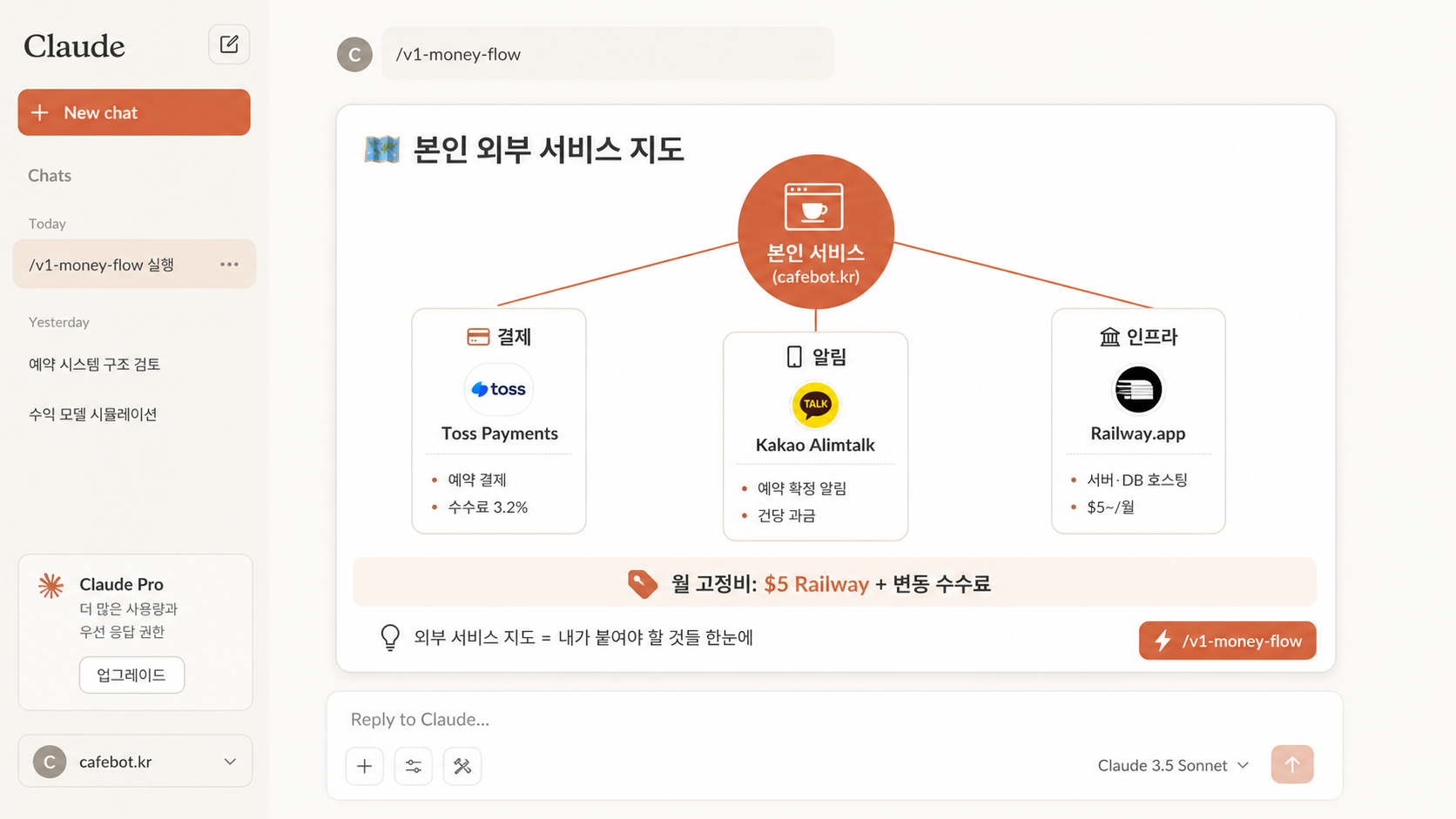 📷 캡쳐 — 스킬이 만든 본인 외부 서비스 지도.